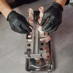 SANTOS Hähnchenschenkel Halter, Chicken Wings Rack, Edelstahl