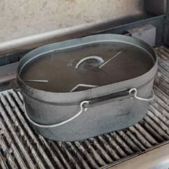 SANTOS Kastenform Oval Mit Deckel, Gusseisen, 42 X 31 Cm -Santos Grills Verkaufsladen 393bb6a5f68bc343b49aa04b347c67be