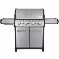 SANTOS S-418 Mit Seiten- & Heckbrenner, Edelstahl Inkl. Drehspieß, Rostheber & Silikonablage -Santos Grills Verkaufsladen 3cb4e9452f60d8222907245df569084e