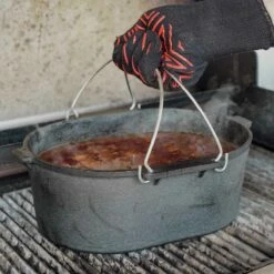 SANTOS Kastenform Oval Mit Deckel, Gusseisen, 42 X 31 Cm -Santos Grills Verkaufsladen 3e4442a384caa4d8efdaef2185446a8f