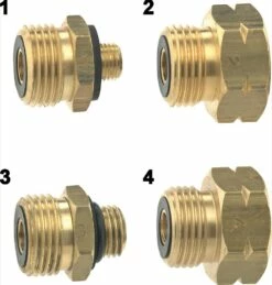 Euro-Set Entnahme-Stutzen Nr.1-Nr.4 Im Kunststoff-Beutel