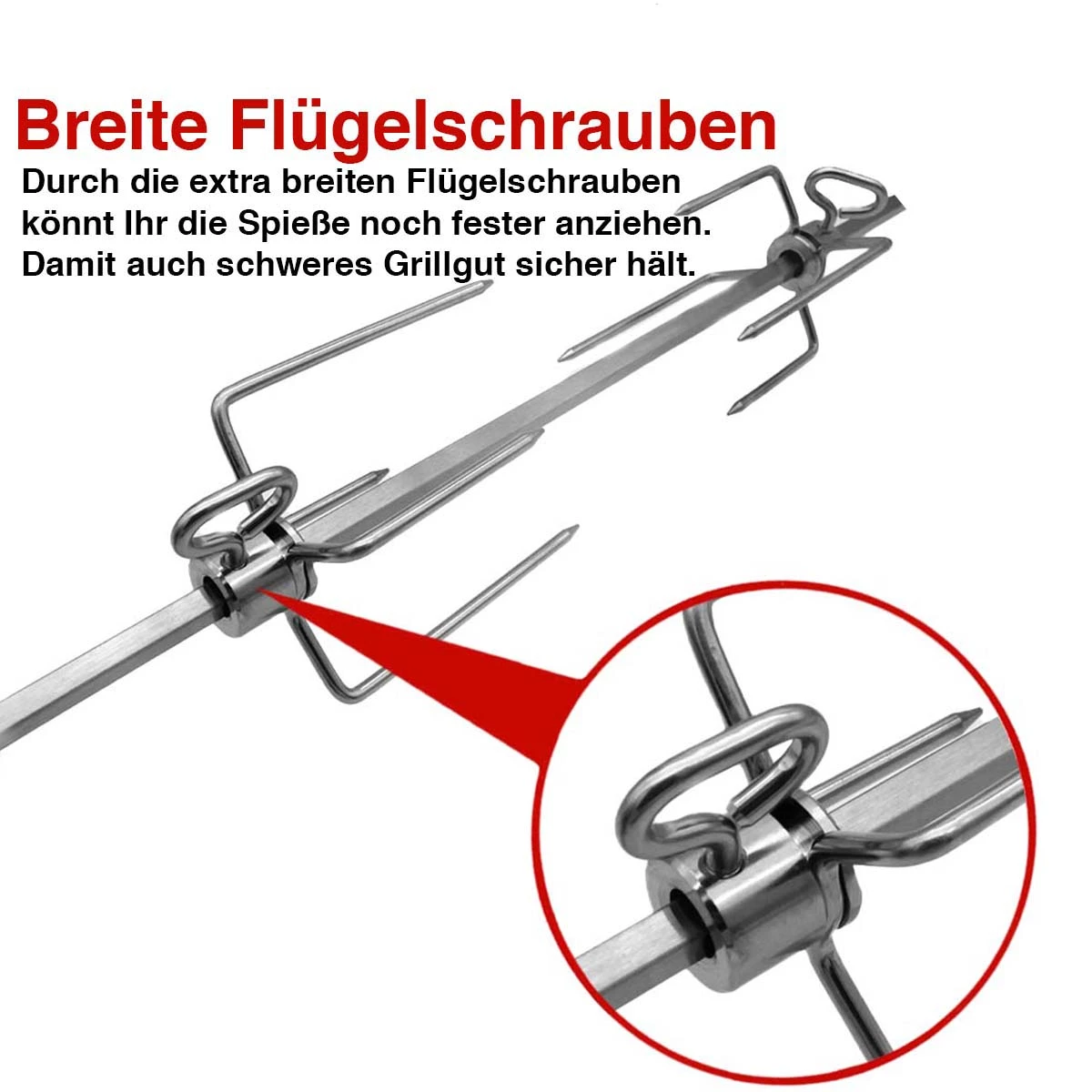 SANTOS Magnetischer Drehspieß Für Napoleon Rogue 365 & Freestyle 365 10 SANTOS Magnetischer Drehspieß Für Napoleon Rogue 365 & Freestyle 365 – Bild 8