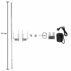 SANTOS S-418 Black Drehspieß Edition, Edelstahlroste, Inkl. Seiten- & Heckbrenner -Santos Grills Verkaufsladen 89ecee371fe56c9fa5092e729582ae59