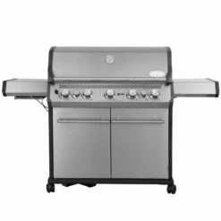 SANTOS S-518 Mit Seiten- & Heckbrenner, Edelstahl Inkl. Drehspieß, Rostheber & Silikonablage & Graviertes ZWILLING Pro Messer -Santos Grills Verkaufsladen 919f1f43724fd01ab4e8231cad83e52b