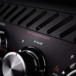 SANTOS S-518 All Black Mit Seiten- Und Heckbrenner, Schwarz, Inkl. Drehspieß, Rostheber & Silikonablage & Graviertes ZWILLING Pro Messer -Santos Grills Verkaufsladen 9db7a3ee99e3b99096103267946787a1