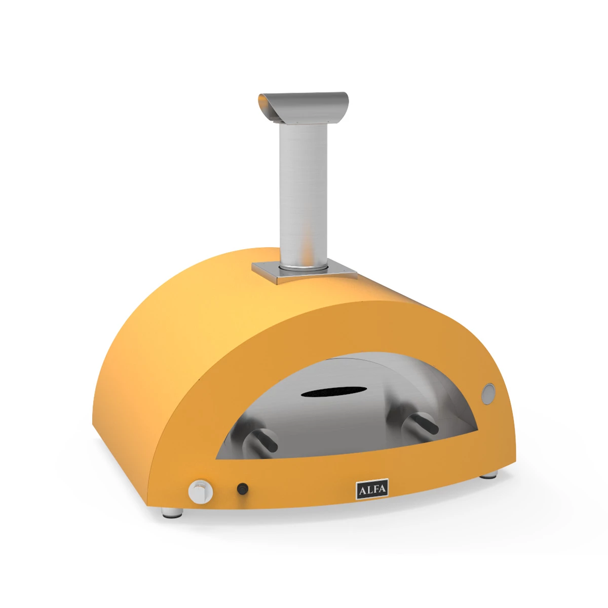 Alfa Forni Gas Pizzaofen Allegro Moderno Gelb 4 Alfa Forni Gas Pizzaofen Allegro Moderno Gelb – Bild 2