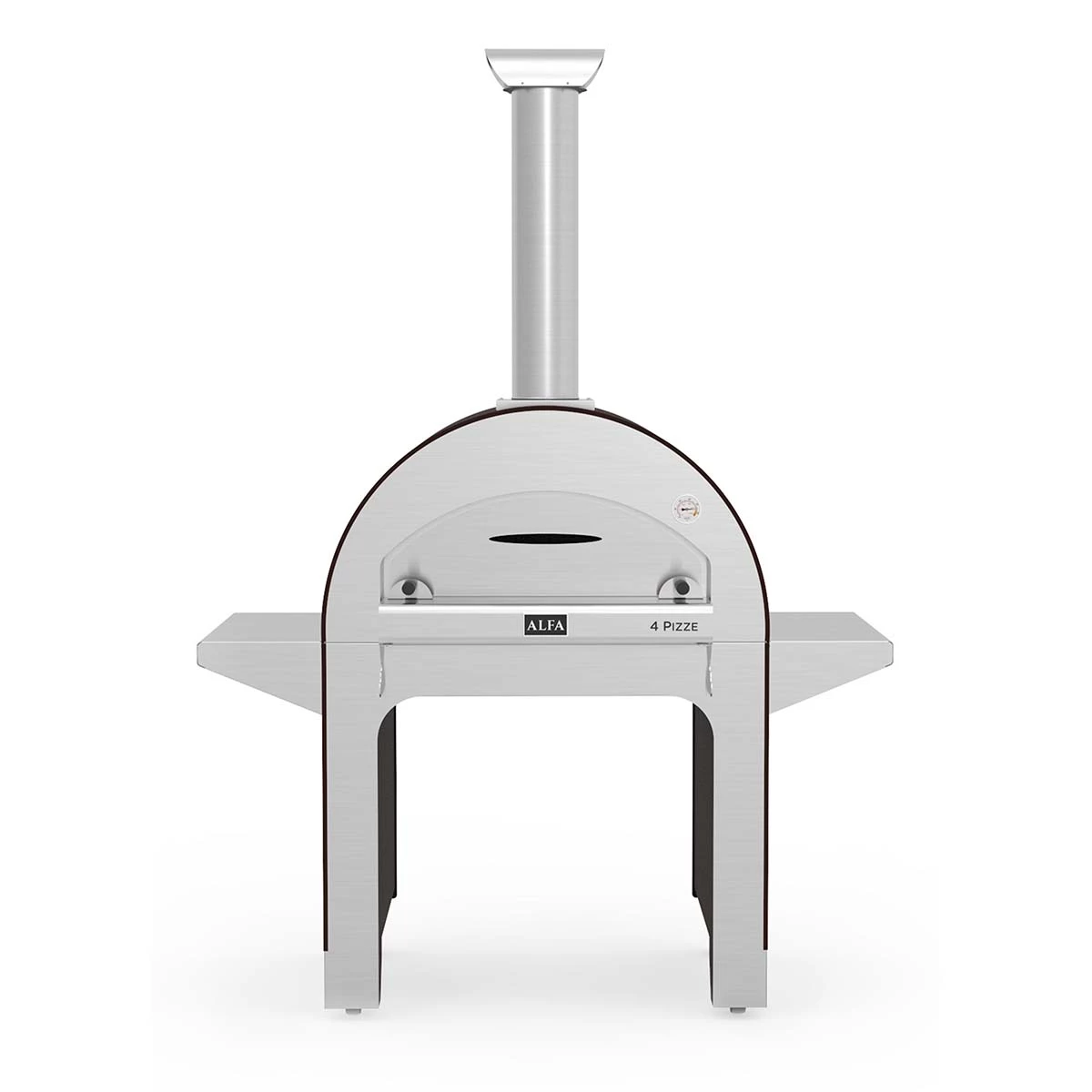 Alfa Forni Pizzaofen 4 Pizze Mit Stand, Holz, Kupfer 4 Alfa Forni Pizzaofen 4 Pizze Mit Stand, Holz, Kupfer – Bild 2
