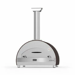 Alfa Forni Pizzaofen Classico 4 Pizze Ohne Stand, Holz, Kupfer