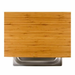 Cleenbo Classic Schneidebrett Bambus Mit Edelstahlwanne -Santos Grills Verkaufsladen cleenbo bamboo gn b3d9851bc26442f78031acef572c75e5