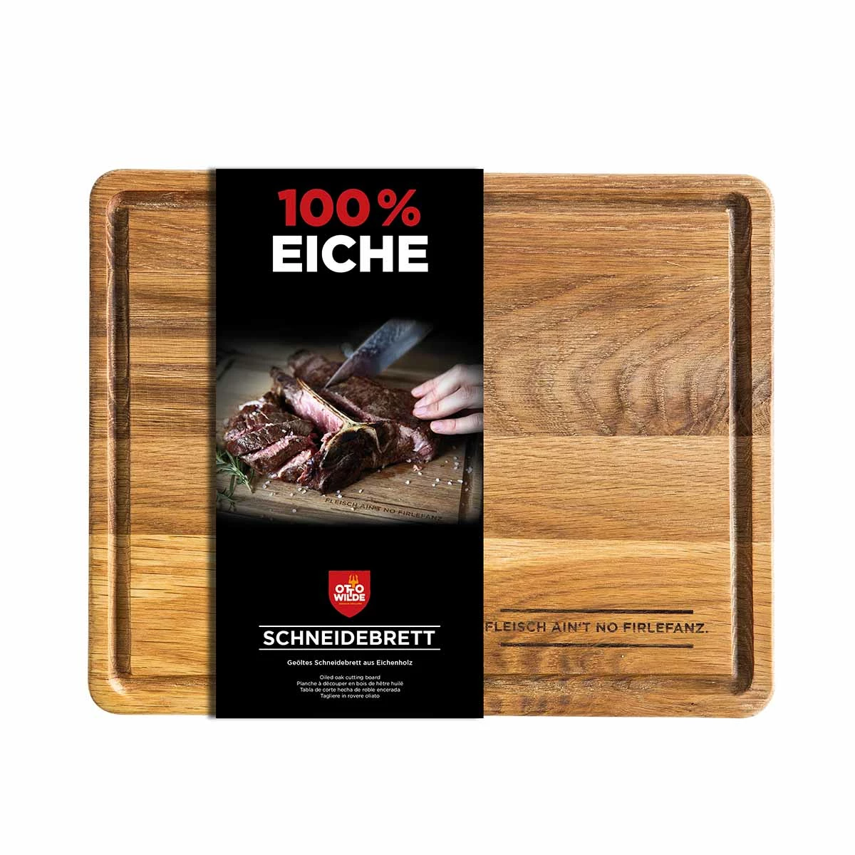 Otto Wilde Schneidebrett, Eichenholz 3 Otto Wilde Schneidebrett, Eichenholz