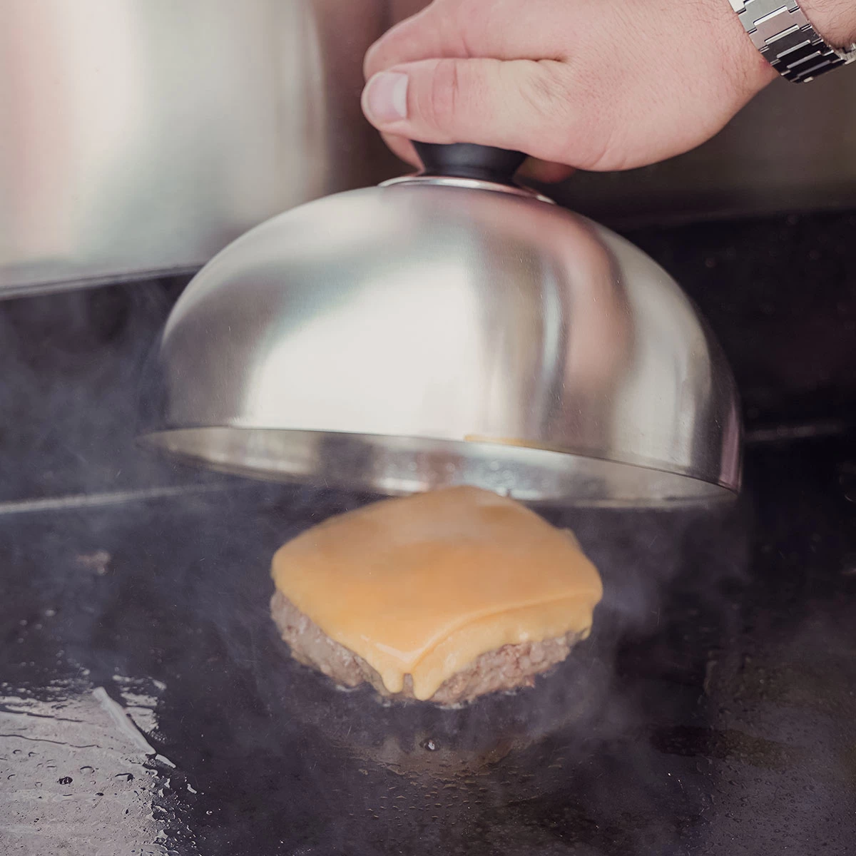 SANTOS Grillglocke Edelstahl, 2er Set 7 SANTOS Grillglocke Edelstahl, 2er Set – Bild 5