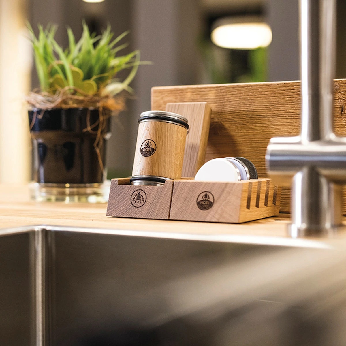 HORL Station Für Rollschleifer Und Magnetschleiflehre Eiche 4 HORL Station Für Rollschleifer Und Magnetschleiflehre Eiche – Bild 2