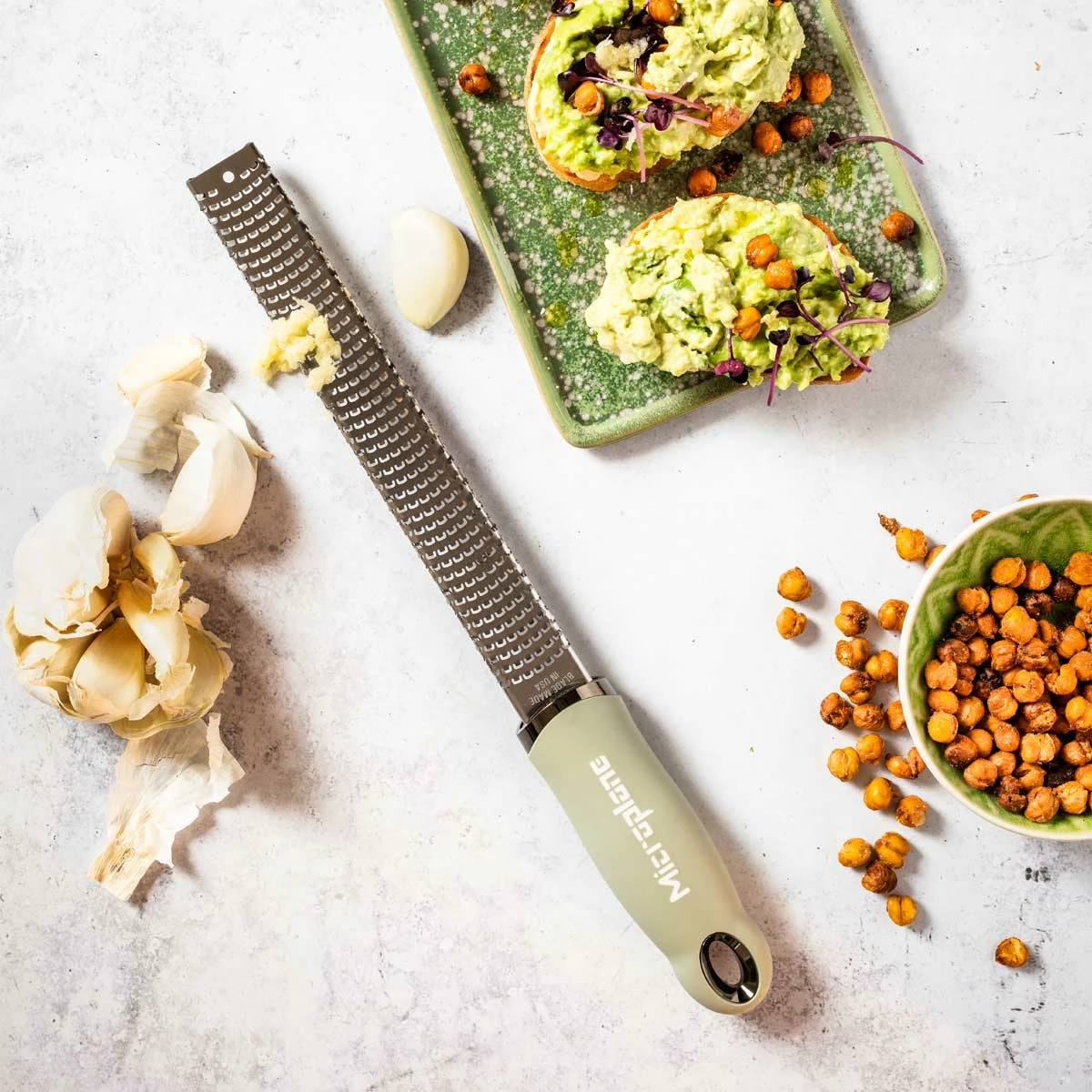 Microplane Premium Reibe / Zester, Salbei Grün 3 Microplane Premium Reibe / Zester, Salbei Grün