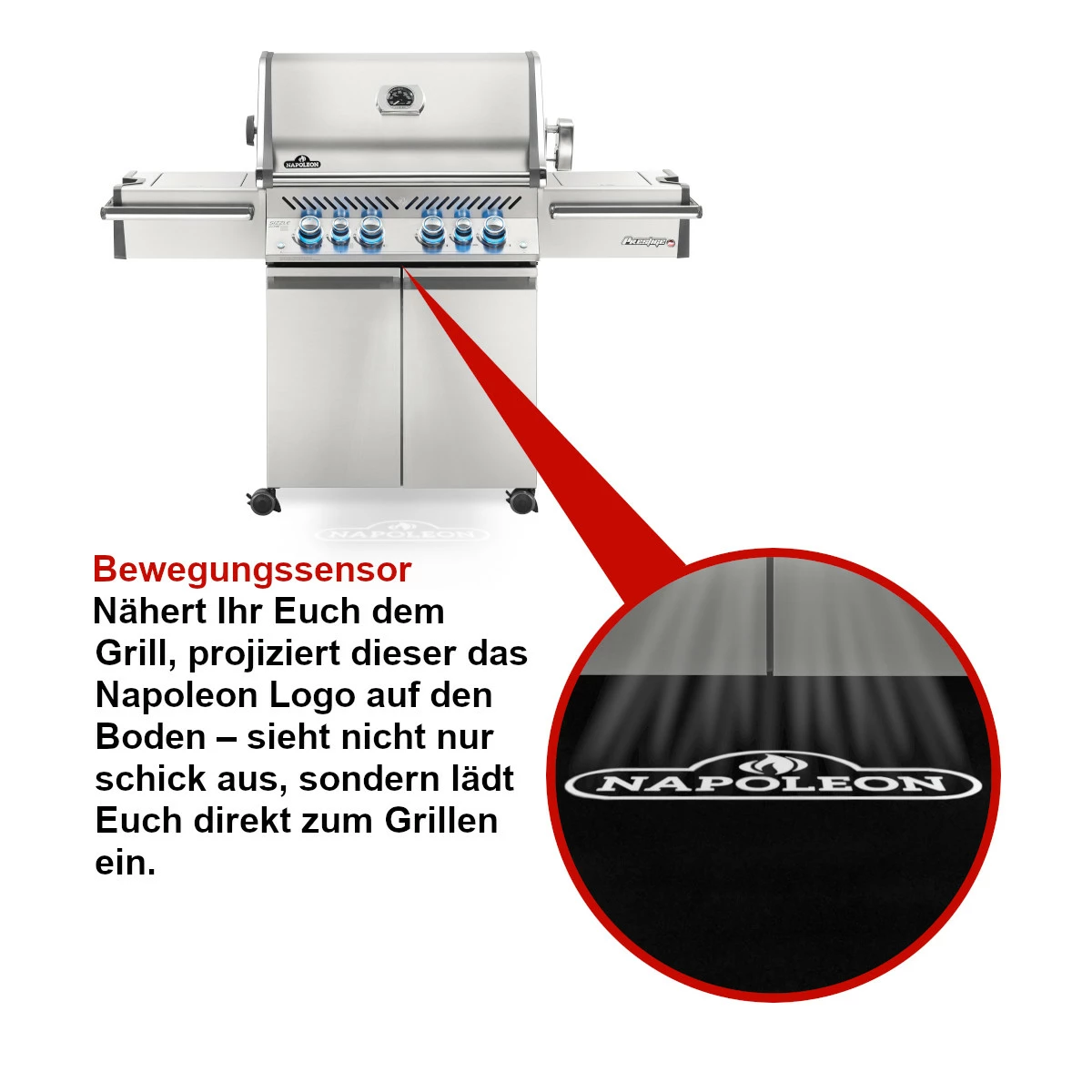 Napoleon Prestige Pro 500, Edelstahl Inkl. Drehspieß 11 Napoleon Prestige Pro 500, Edelstahl Inkl. Drehspieß – Bild 9