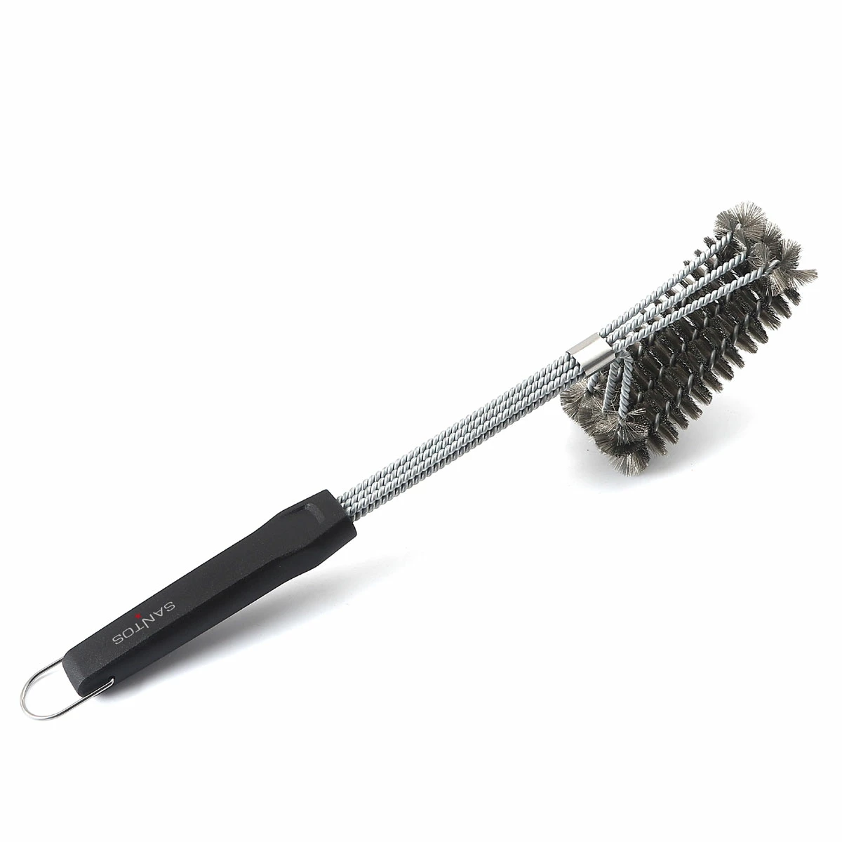 SANTOS 3-Kopf Grillbürste Edelstahl 45 Cm 3 SANTOS 3-Kopf Grillbürste Edelstahl 45 Cm