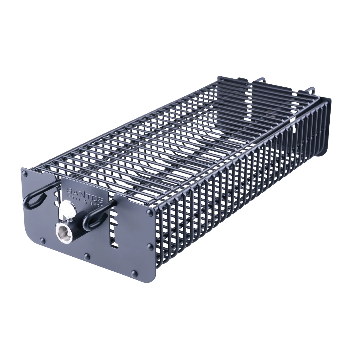 SANTOS Drehspieß-Korb Set Für Drehspieße, Grillkorb, Eckig 8 SANTOS Drehspieß-Korb Set Für Drehspieße, Grillkorb, Eckig – Bild 6