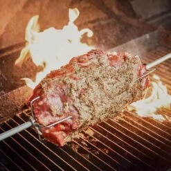 SANTOS Premium Edelstahl Drehspieß Für Weber Genesis II E410 S440 E440