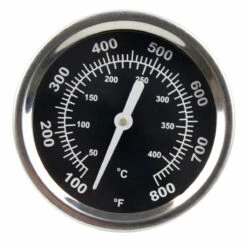 SANTOS Einbau-Deckelthermometer Für Gas- & Kugelgrills, Rund