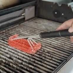 SANTOS 3-Kopf Grillbürste Nylon 44,5 Cm