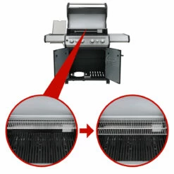 SANTOS S-418 Mit Seiten- & Heckbrenner, Edelstahl Inkl. Drehspieß, Rostheber & Silikonablage -Santos Grills Verkaufsladen santos gasgrill s 418 seiten heckbrenner edelstahl inkl drehspie rostheber silikonablage 0b8d447410df852c9aebffda9dd184d0