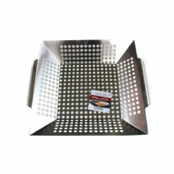SANTOS Gemüsekorb XL / Grillwok Edelstahl, 30,5 X 30,5 cm -Santos Grills Verkaufsladen santos grillwok edelstahl 30 5 x 30 5 40a72375aa4822771faf41f4a3417fea