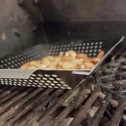 SANTOS Gemüsekorb XL / Grillwok Edelstahl, 30,5 X 30,5 cm