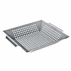 SANTOS Gemüsekorb XL / Grillwok Edelstahl, 30,5 X 30,5 cm -Santos Grills Verkaufsladen santos grillwok edelstahl 30 5 x 30 5 e3d6c8bd19a92f93116102eea033760c