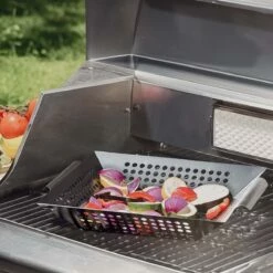 SANTOS Gemüsekorb XL / Grillwok Schwarz, 30,5 X 30,5 cm -Santos Grills Verkaufsladen santos grillwok schwarz 30 5 x 30 5 58431ea3d5618f9aea3620d2bd25dc31