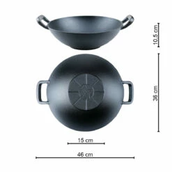 SANTOS Gusseisen Wok, Ø 36 Cm -Santos Grills Verkaufsladen santos gusseisen wok 36 cm 34471af3b864c778c8748447560234b6