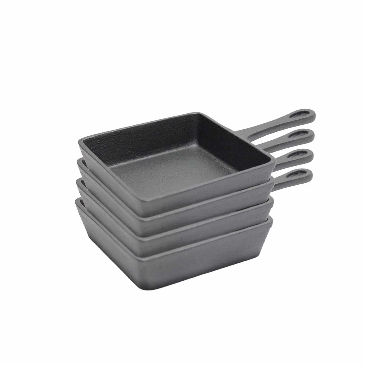 SANTOS Gusseiserne Raclette Grillpfannen 4er Set, 12,5 X 10,5 Cm 3 SANTOS Gusseiserne Raclette Grillpfannen 4er Set, 12,5 X 10,5 Cm