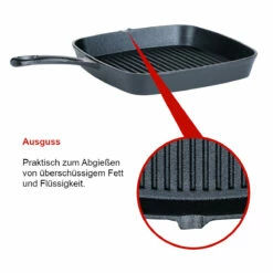 SANTOS Gusseiserne Grillpfanne, 23 X 23 Cm -Santos Grills Verkaufsladen santos gusseiserne grillpfanne gr 23 x 23 cm 19ec5420bac4f91faf49f7915068ab1a