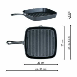 SANTOS Gusseiserne Grillpfanne, 23 X 23 Cm -Santos Grills Verkaufsladen santos gusseiserne grillpfanne gr 23 x 23 cm 4c30baa2cd080abf4b764db0a40d4067
