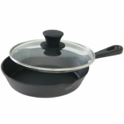 SANTOS Gusseiserne Pfanne Mit Deckel Ø 20 Cm