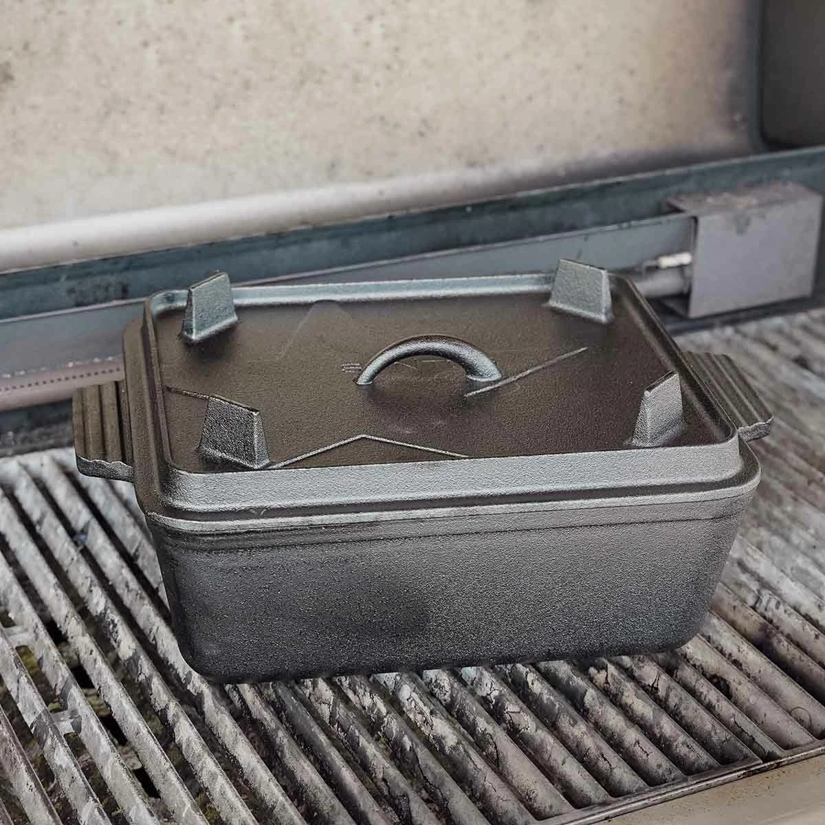 SANTOS Kastenform K8 Mit Deckel, Aus Gusseisen, 34 X 24 Cm 5 SANTOS Kastenform K8 Mit Deckel, Aus Gusseisen, 34 X 24 Cm – Bild 3