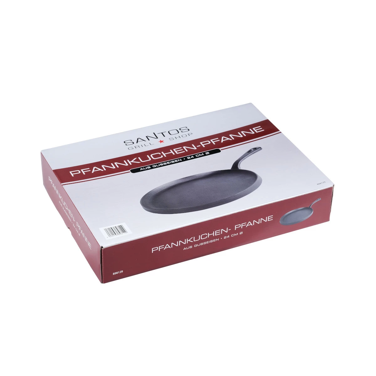 SANTOS Pfannkuchen-Pfanne Gusseisen Ø 24 Cm 3 SANTOS Pfannkuchen-Pfanne Gusseisen Ø 24 Cm