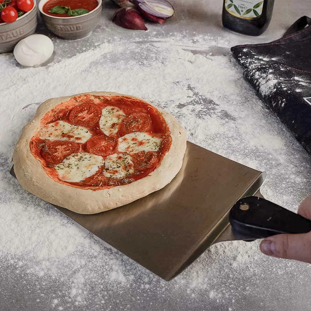 SANTOS Pizza-Heber XL, Edelstahl 4 SANTOS Pizza-Heber XL, Edelstahl – Bild 2