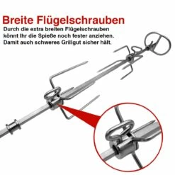 SANTOS Premium Drehspieß Für Napoleon Rogue 525er -Santos Grills Verkaufsladen santos premium drehspie fuer napoleon prestige und pro 500er rogue 525er sowie lex 485er fd64f5c8e40431890d41b4d6937a4946