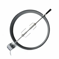 SANTOS Premium Grillspieß Drehspieß Set Für Kugelgrill, Ø 57 Cm, Schwarz -Santos Grills Verkaufsladen santos premium drehspie kugelgrill 57 cm drehspie grill drehspiess mit motor 57cm matt schwarz passend fuer weber kugelgrill 7157762bdc078ace4d77032c4f9f8be3
