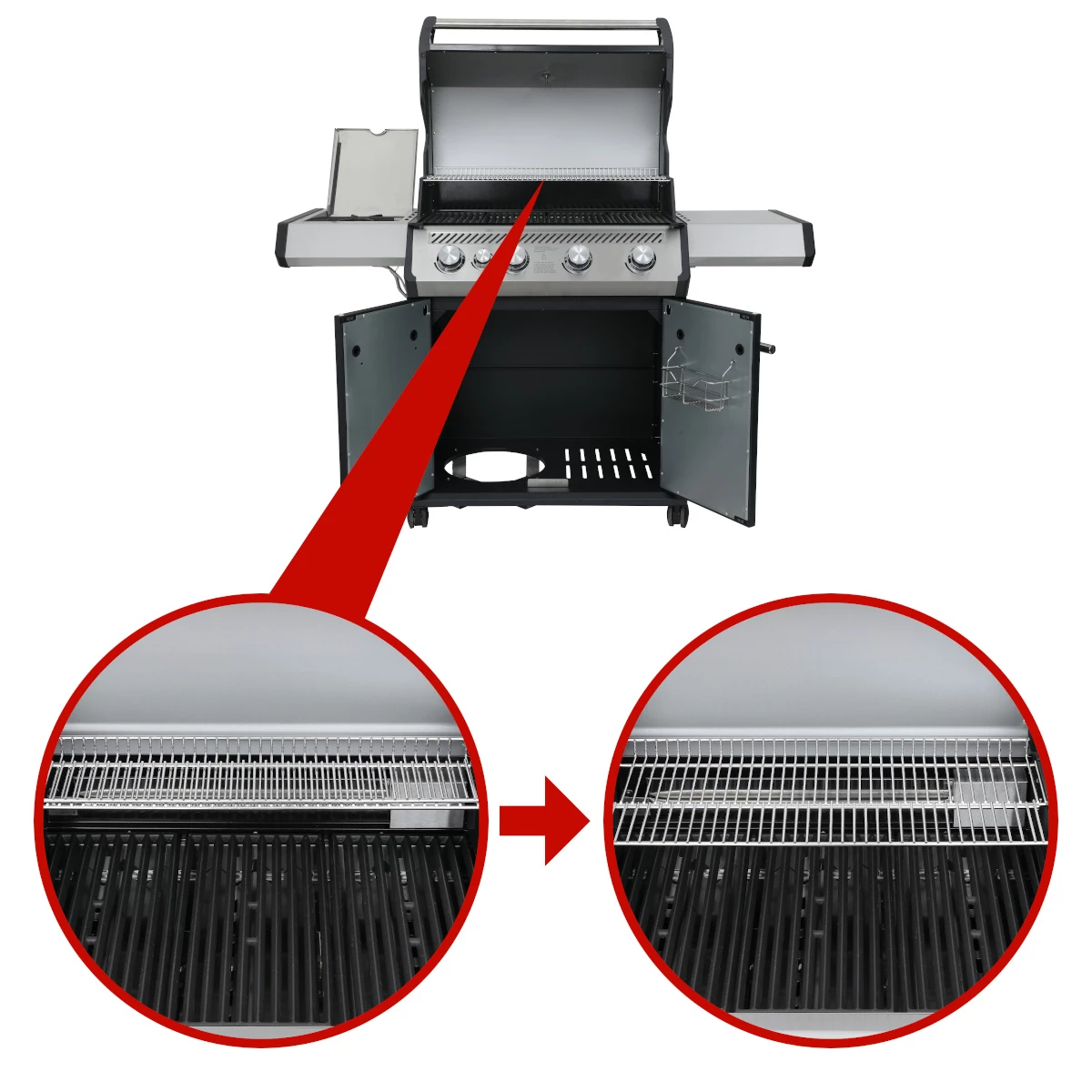 SANTOS S-401 Mit Seitenkocher, Edelstahl 3 SANTOS S-401 Mit Seitenkocher, Edelstahl