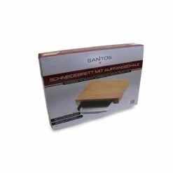 SANTOS Schneidebrett Bambus Mit Edelstahl-Auffangschale -Santos Grills Verkaufsladen santos schneidebrett bambus mit edelstahl auffangschale bb1150b6fe5ea23ecc42417c05d6bdef