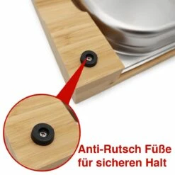 SANTOS Schneidebrett Bambus Mit Edelstahl-Auffangschale -Santos Grills Verkaufsladen santos schneidebrett bambus mit edelstahl auffangschale ca9af076ae1c53edc45375e510e8202b