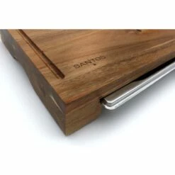 SANTOS Schneidebrett Akazie Mit Edelstahl-Auffangschale -Santos Grills Verkaufsladen santos schneidebrett mit edelstahl auffangschale e0001bc1fa97e4b5a9c4da1c35f92243