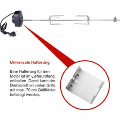 SANTOS Universal Drehspieß, 920 Mm
