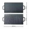 SANTOS Wende-Grillplatte Gusseisen, 42,5 X 23 Cm 1 SANTOS Wende-Grillplatte Gusseisen, 42,5 X 23 Cm -Santos Grills Verkaufsladen santos wende grillplatte gusseisen fdb270af3f585ff08fdd32059dfb347f